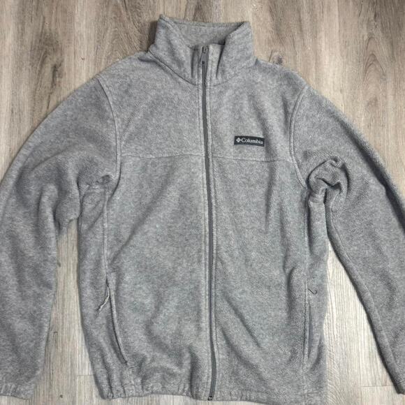 Columbia Full Zip Gray Fleece Jacket Size M - Picture 7 of 8